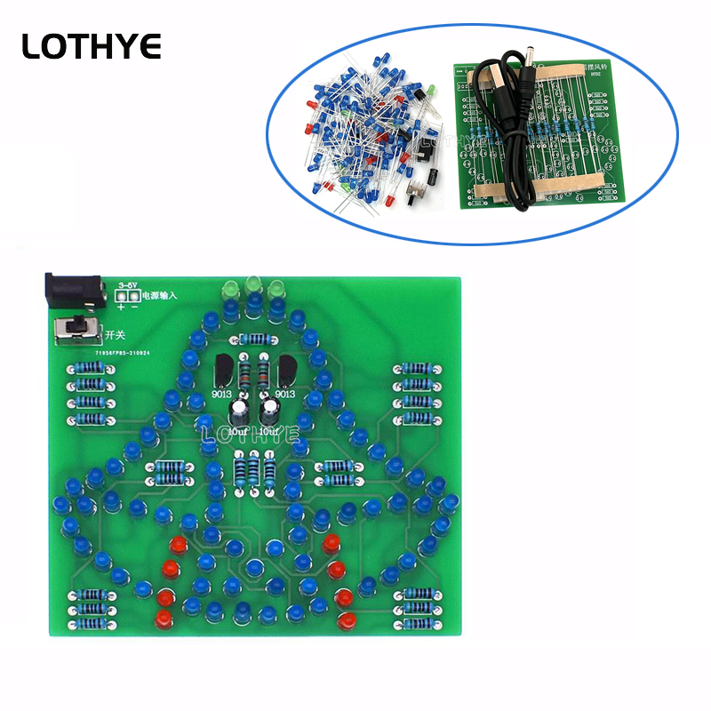 DC 3-5V LED Light Swing Wind C - Diy Electronics Project Kit review and price