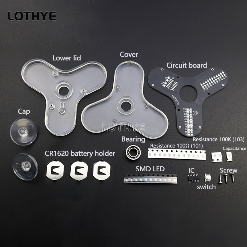 LED Fidget Spinner Manufacture - Diy Electronics Project Kit review and price