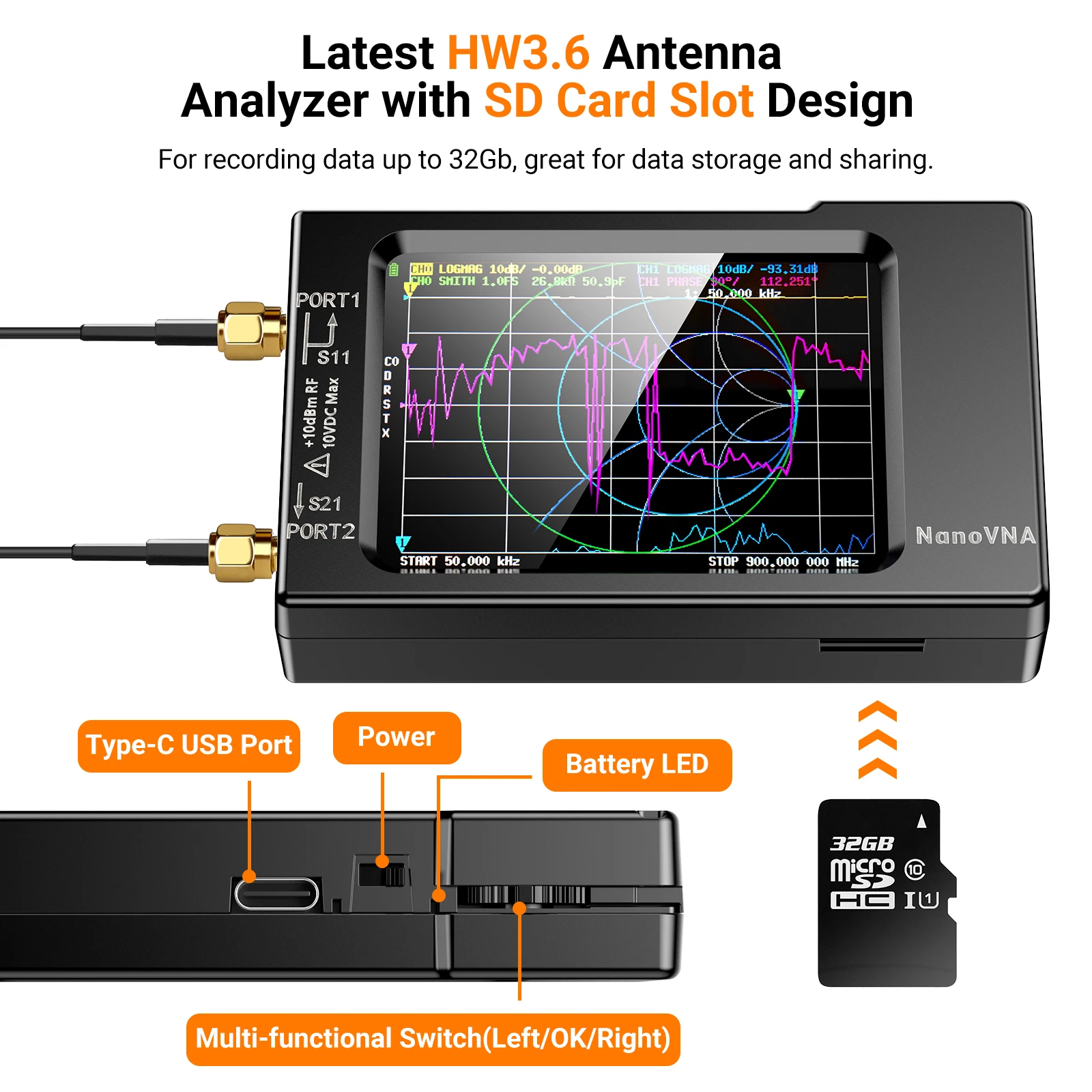 NanoVNA-H Vector Network Anten - Logic Analyzer Usb review and price